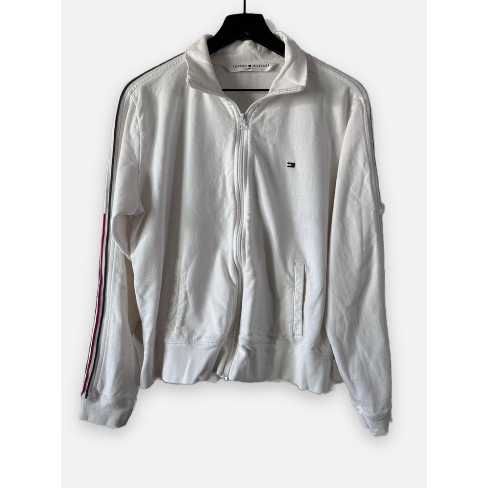 Vintage Tommy Hilfiger White Zip Up Track Jacket XL